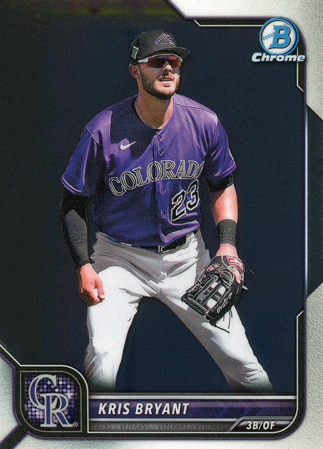 Kris Bryant #72 Colorado Rockies | 2022 Bowman Chrome