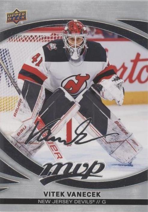 Vitek Vanecek #72 New Jersey Devils | 2023-24 Upper Deck MVP Silver Script
