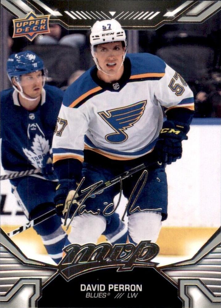 David Perron #73 St. Louis Blues | 2022-23 Upper Deck MVP Silver Script