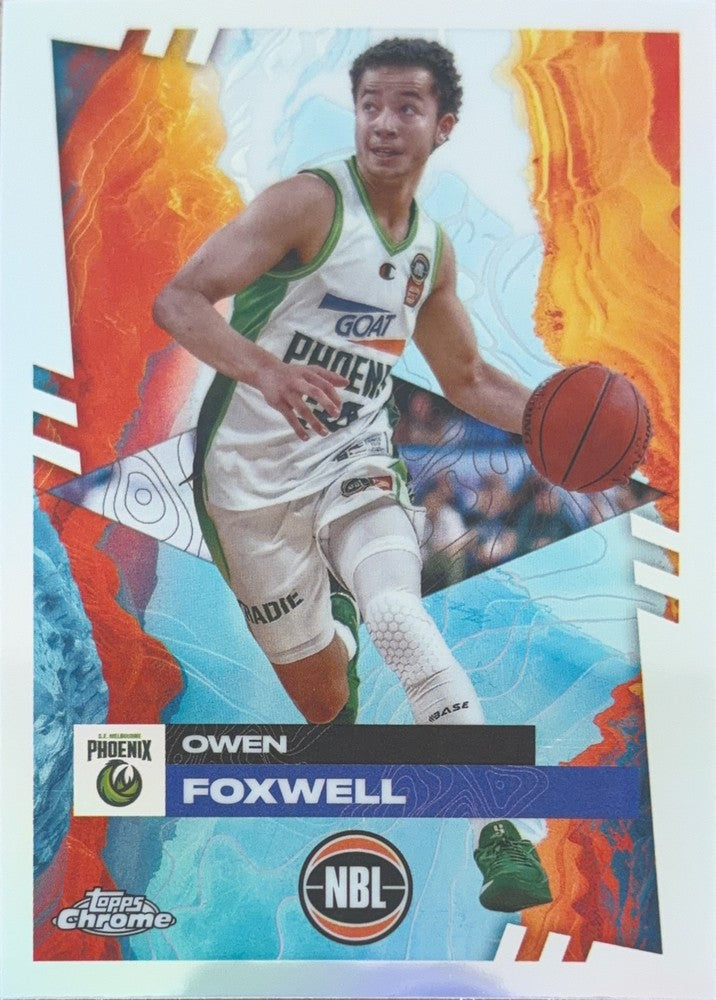 Owen Foxwell #73 S.E. Melbourne Phoenix | 2024-25 Topps Chrome NBL (front)