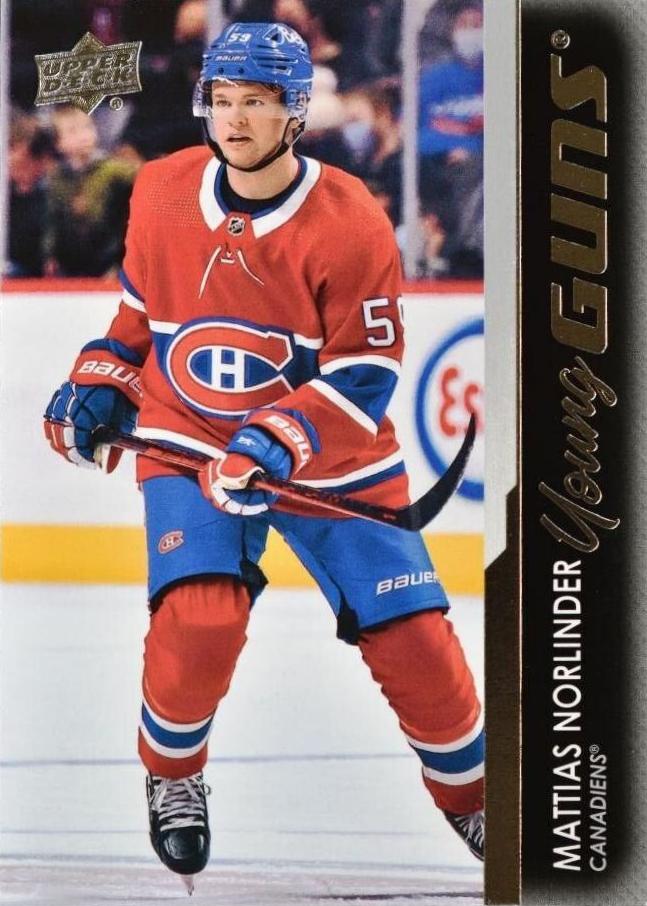 Mattias Norlinder #746 Montreal Canadiens | 2021-22 Upper Deck