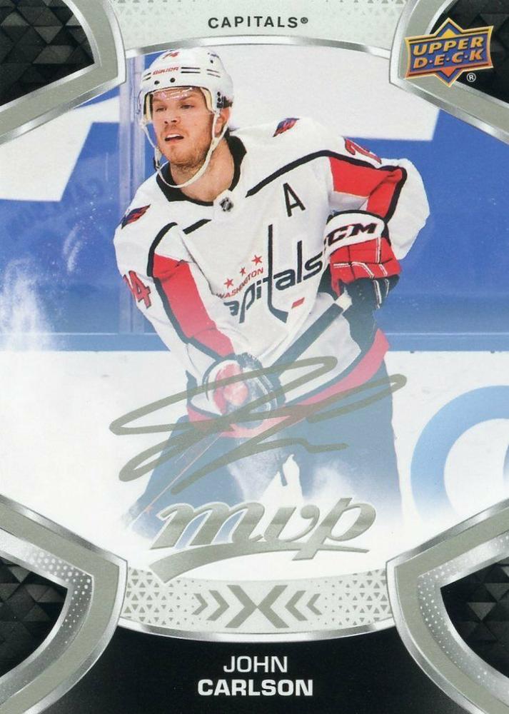 John Carlson #74 Washington Capitals | 2021-22 Upper Deck MVP Silver Script