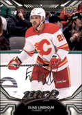 Elias Lindholm #74 Calgary Flames | 2022-23 Upper Deck MVP Silver Script