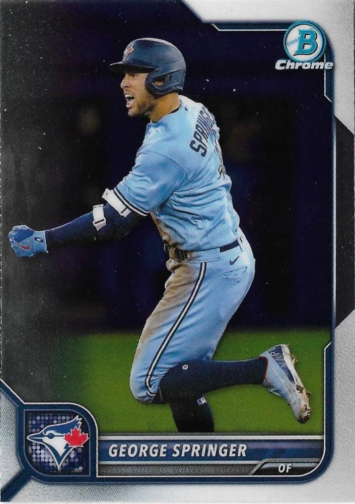 George Springer #74 Toronto Blue Jays | 2022 Bowman Chrome
