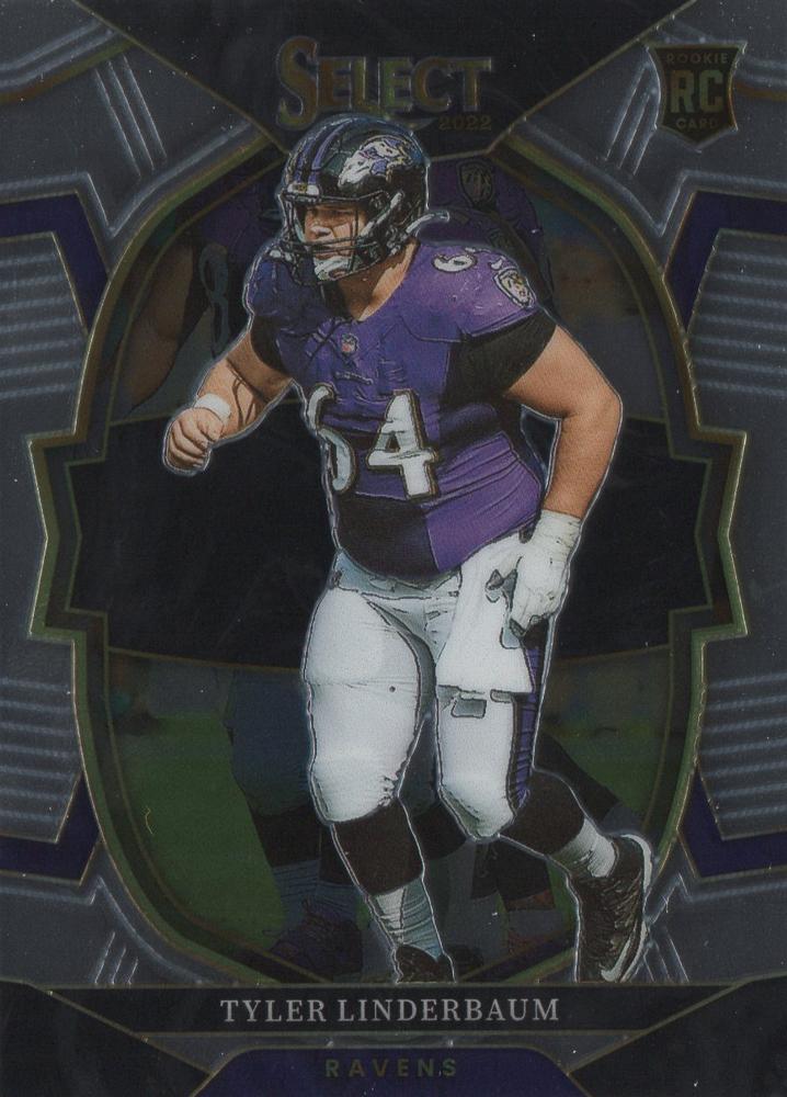 Tyler Linderbaum #74 Baltimore Ravens | 2022 Panini Select | NFL Football