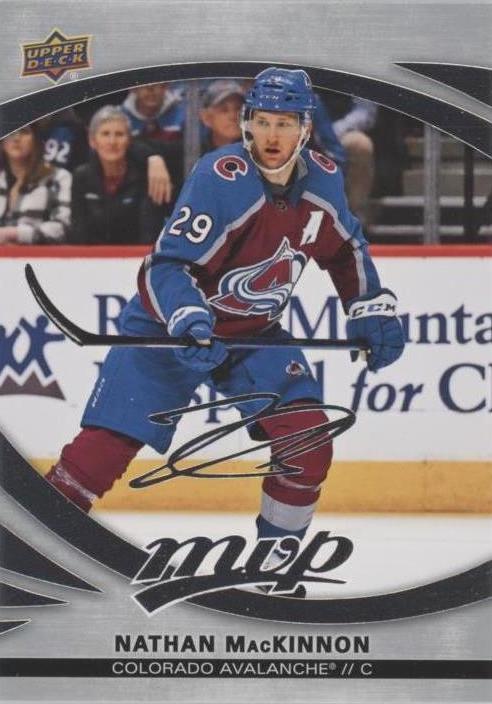 Nathan MacKinnon #75 Colorado Avalanche | 2023-24 Upper Deck MVP Silver Script