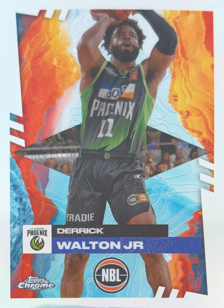 Derrick Walton Jr. #75 S.E. Melbourne Phoenix | 2024-25 Topps Chrome NBL (front)