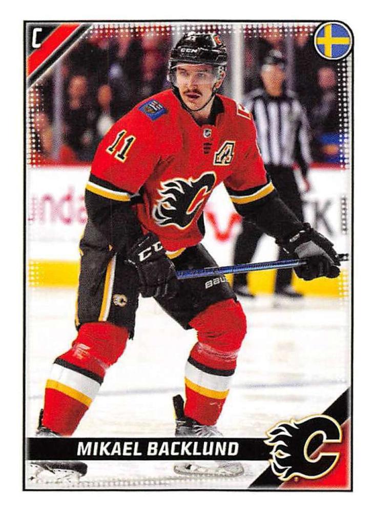 Mikael Backlund #76 Calgary Flames | 2019-20 Topps NHL Sticker Collection