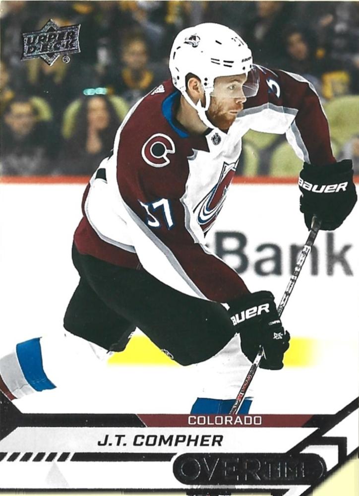 J.T. Compher #77 Colorado Avalanche | 2020-21 Upper Deck Overtime