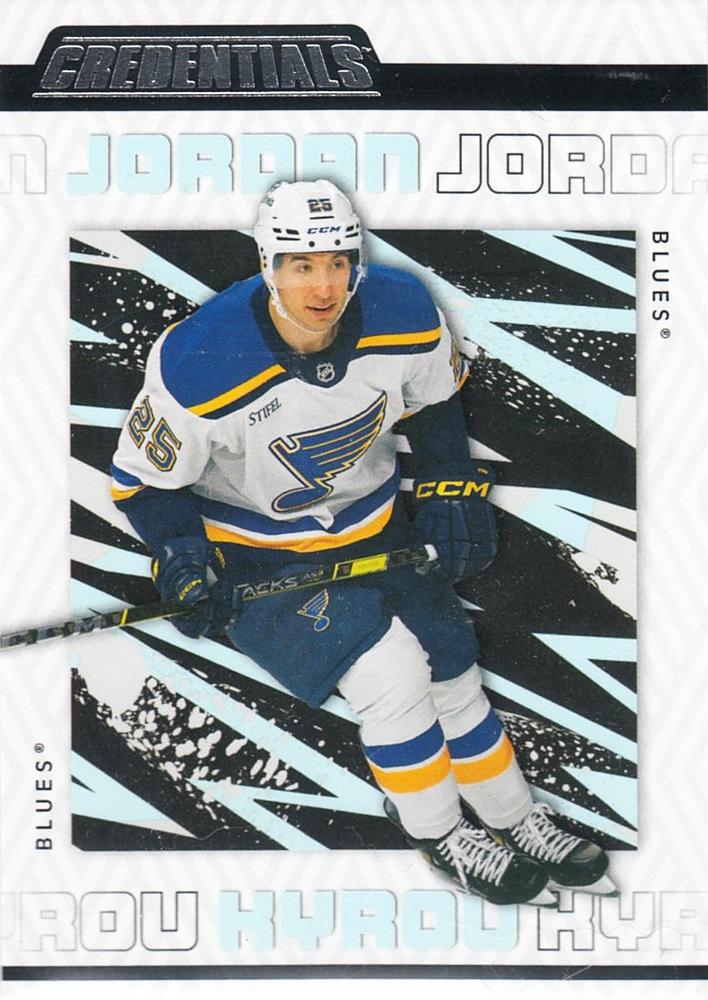 Jordan Kyrou #77 St. Louis Blues | 2023-24 Upper Deck Credentials
