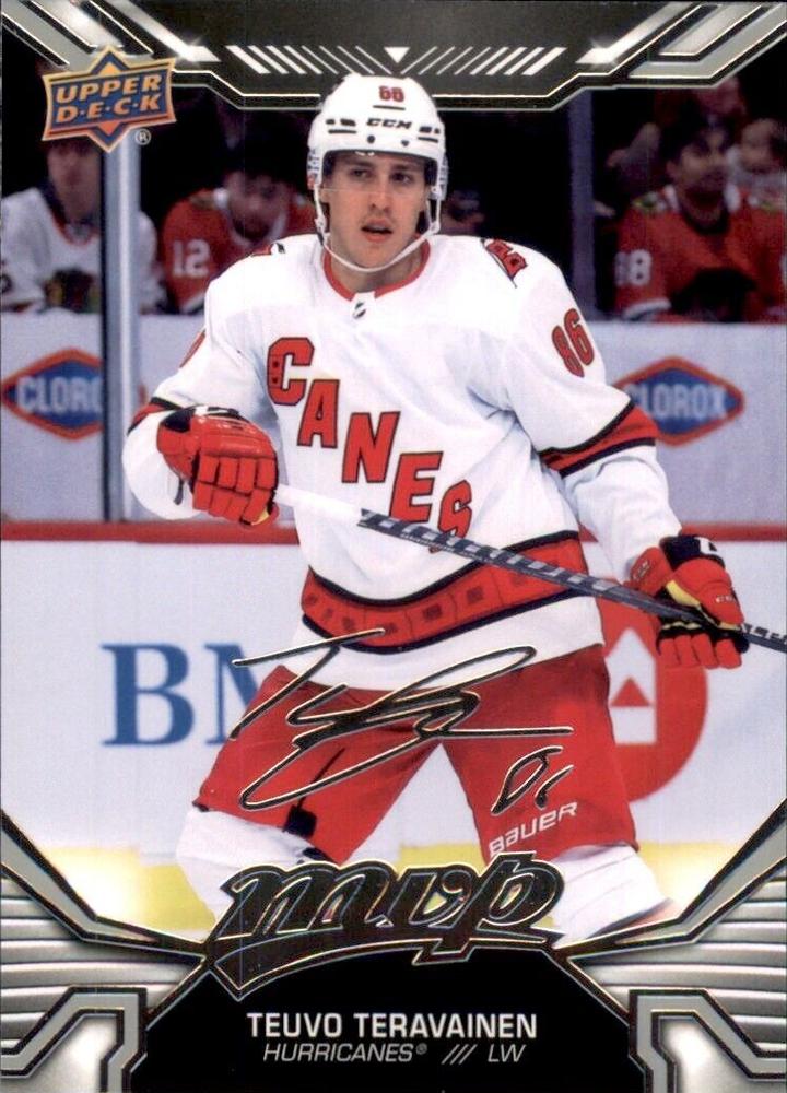 Teuvo Teravainen #78 Carolina Hurricanes | 2022-23 Upper Deck MVP Silver Script
