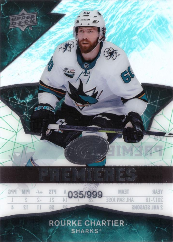 Rourke Chartier #79 San Jose Sharks | 2018-19 Upper Deck Ice
