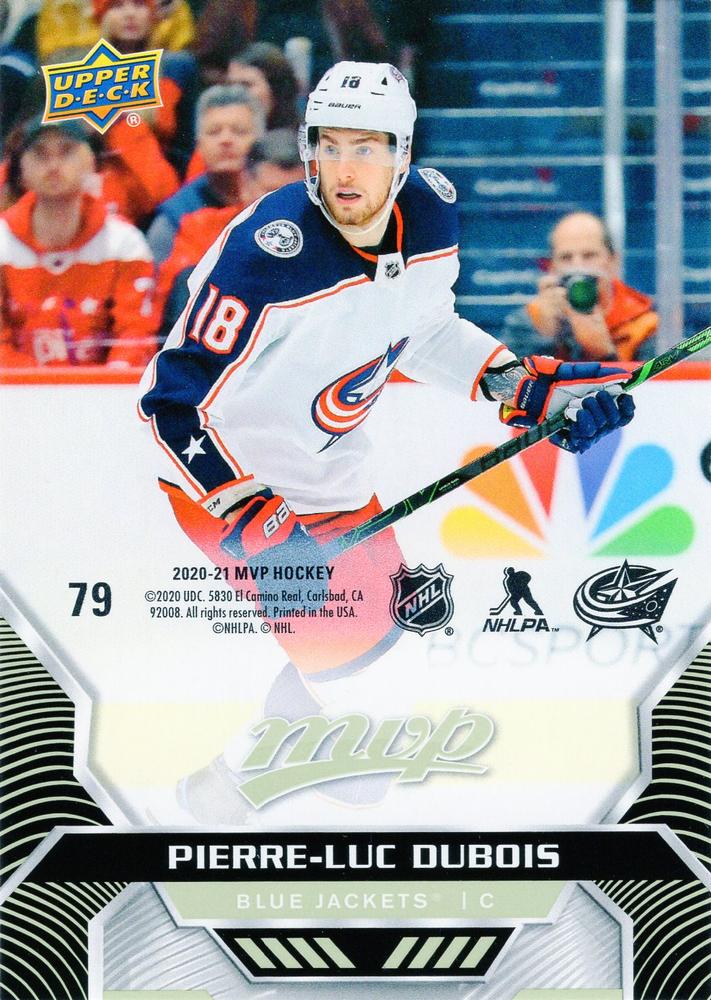 Pierre-Luc Dubois #79 Columbus Blue Jackets | 2020-21 Upper Deck MVP Puzzle Backs