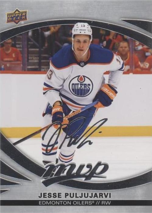 Jesse Puljujarvi #7 Edmonton Oilers | 2023-24 Upper Deck MVP Silver Script
