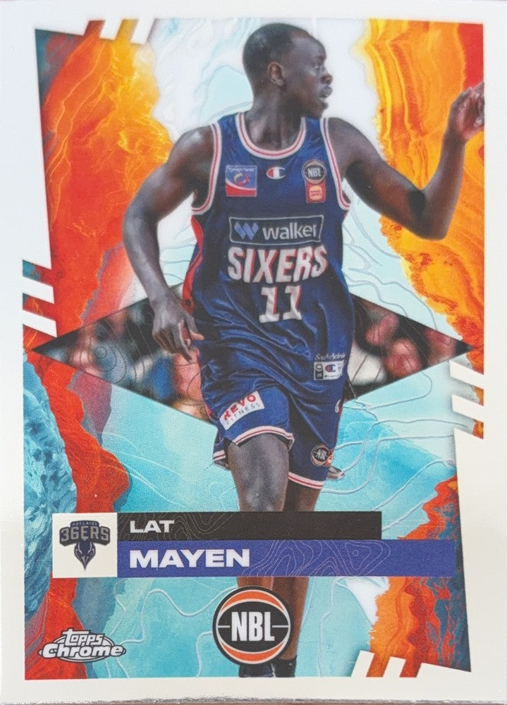 Lat Mayen #7 Adelaide 36ers | 2024-25 Topps Chrome NBL (front)