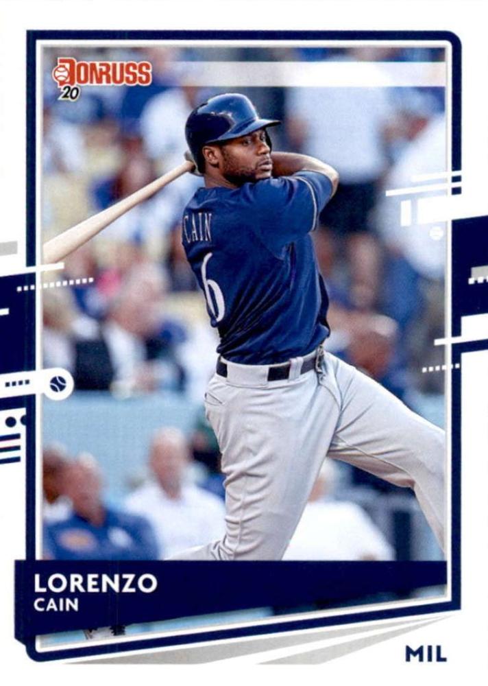 Lorenzo Cain #80 Milwaukee Brewers | 2020 Donruss