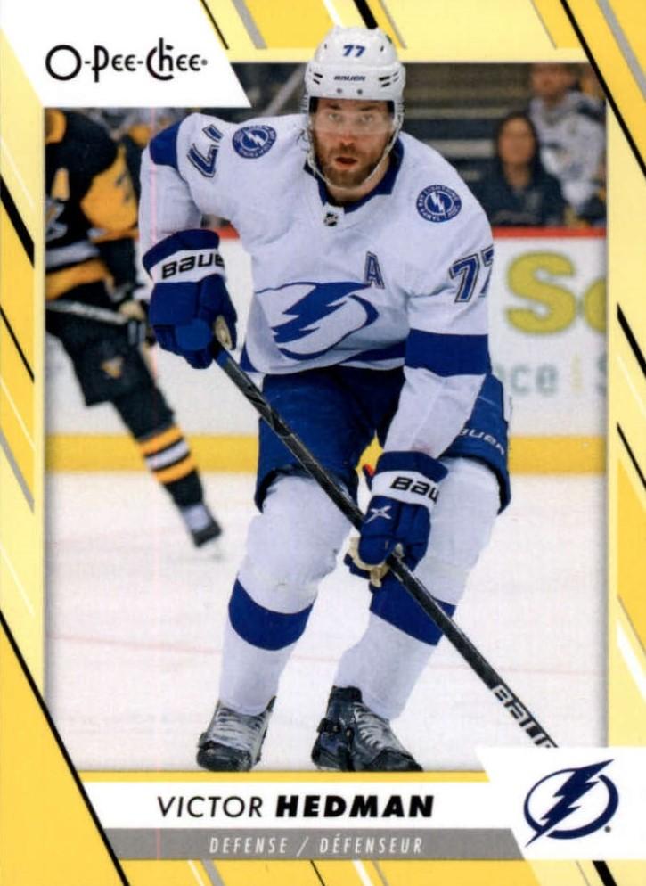 Victor Hedman #80 Tampa Bay Lightning | 2023-24 O-Pee-Chee Yellow Border