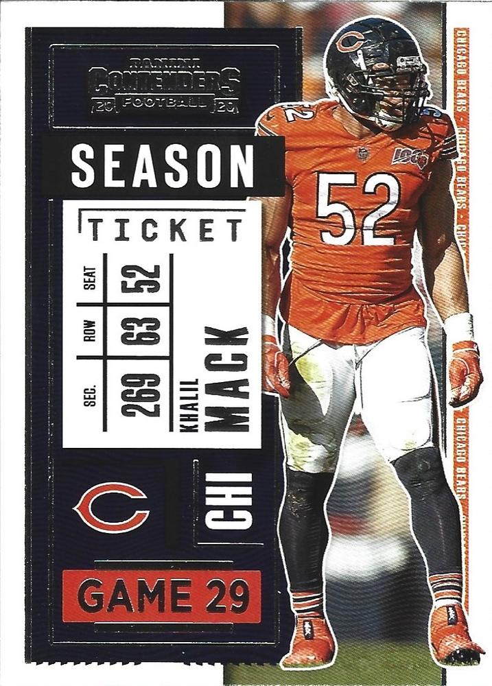 Khalil Mack #81 Chicago Bears | 2020 Panini Contenders |  | NFL Football
