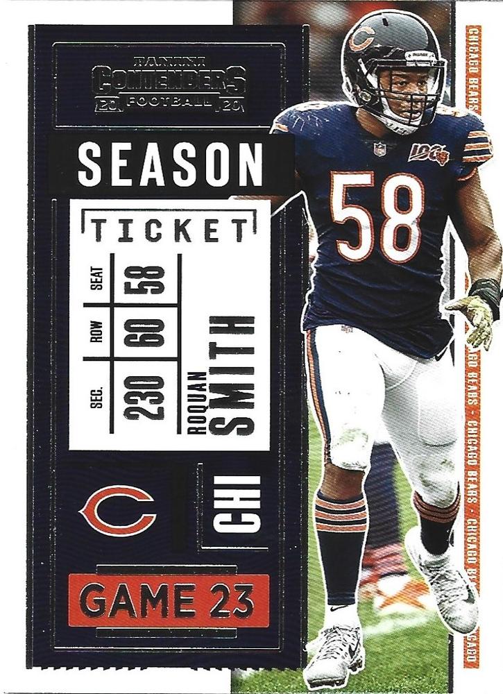 Roquan Smith #82 Chicago Bears | 2020 Panini Contenders |  | NFL Football