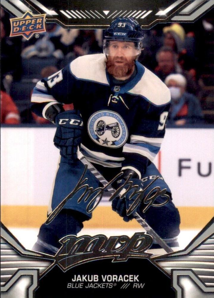 Jakub Voracek #82 Columbus Blue Jackets | 2022-23 Upper Deck MVP Silver Script