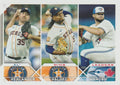 AL Wins Leaders (Justin Verlander / Framber Valdez / Alek Manoah) #82 Multi-Team | 2023 Topps