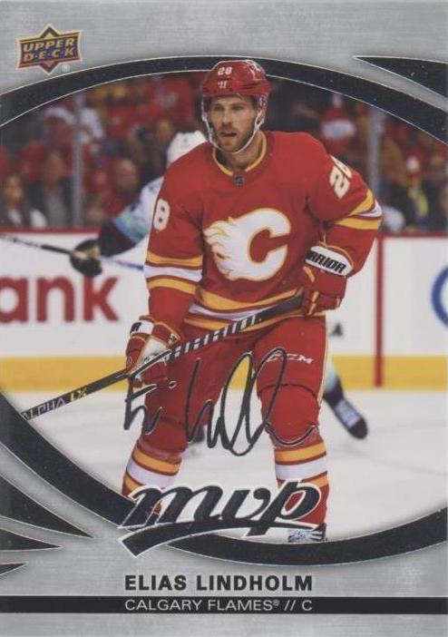 Elias Lindholm #83 Calgary Flames | 2023-24 Upper Deck MVP Silver Script