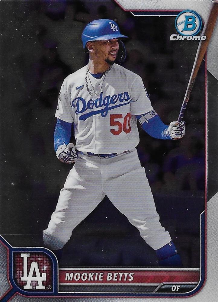 Mookie Betts #84 Los Angeles Dodgers | 2022 Bowman Chrome