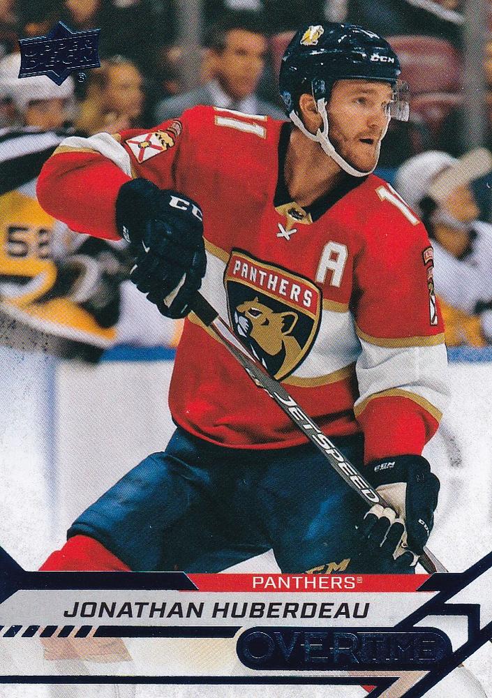 Jonathan Huberdeau #85 Florida Panthers | 2020-21 Upper Deck Overtime Blue Foil