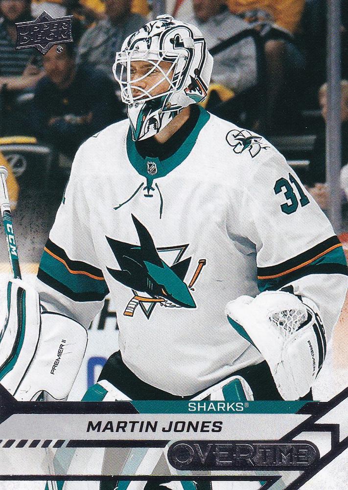 Martin Jones #86 San Jose Sharks | 2020-21 Upper Deck Overtime
