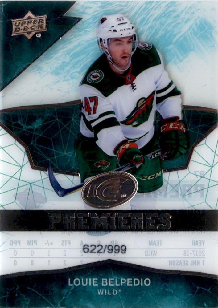 Louie Belpedio #87 Minnesota Wild | 2018-19 Upper Deck Ice
