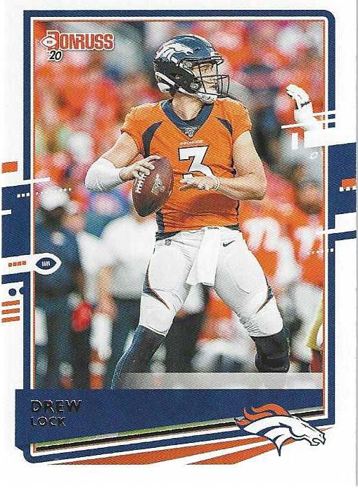 Drew Lock #87 Denver Broncos (Orange jersey) | 2020 Panini Donruss | NFL Football