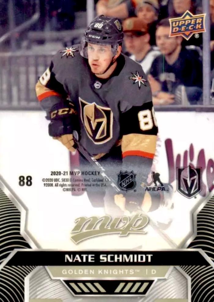 Nate Schmidt #88 Vegas Golden Knights | 2020-21 Upper Deck MVP Puzzle Backs