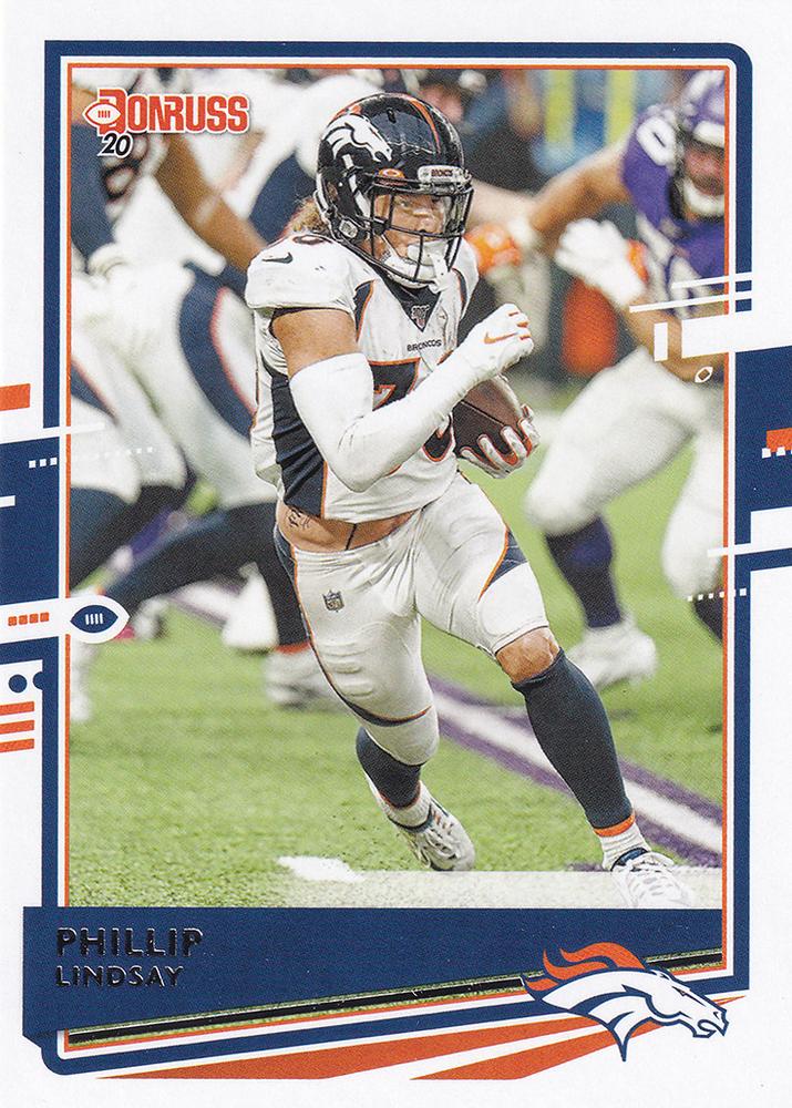 Phillip Lindsay #88 Denver Broncos | 2020 Panini Donruss | NFL Football