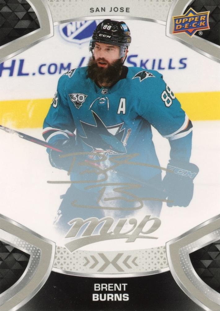 Brent Burns #88 San Jose Sharks | 2021-22 Upper Deck MVP Silver Script