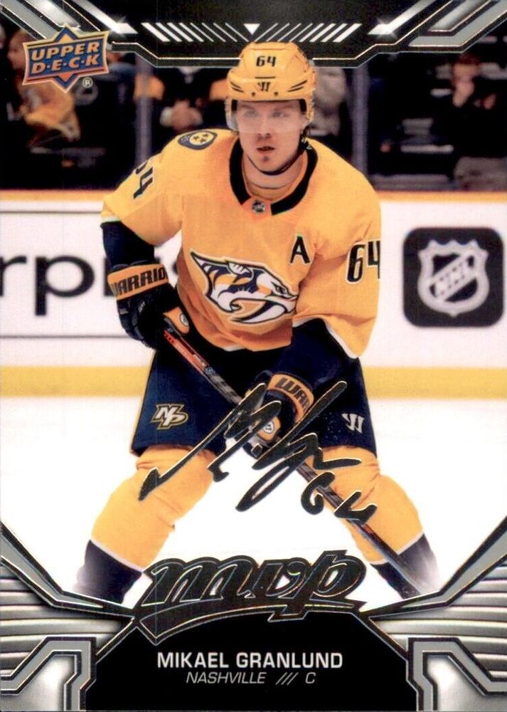 Mikael Granlund #88 Nashville Predators | 2022-23 Upper Deck MVP Silver Script