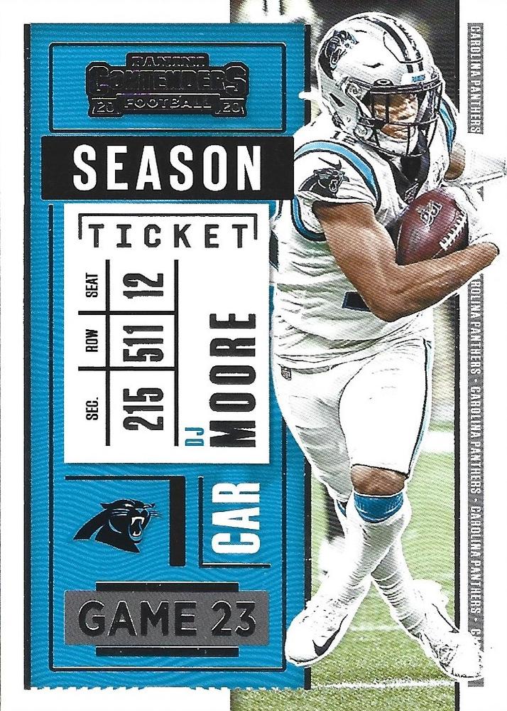 DJ Moore #89 Carolina Panthers | 2020 Panini Contenders |  | NFL Football