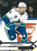 Tyler Motte #89 Vancouver Canucks | 2020-21 Upper Deck Overtime