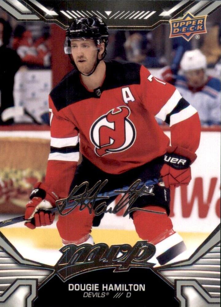Dougie Hamilton #89 New Jersey Devils | 2022-23 Upper Deck MVP Silver Script