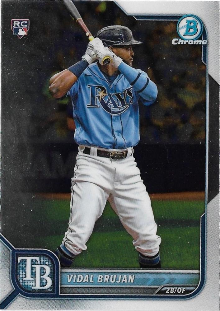 Vidal Brujan #89 Tampa Bay Rays | 2022 Bowman Chrome