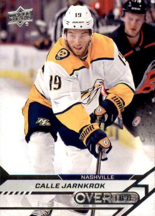 Calle Jarnkrok #8 Nashville Predators | 2020-21 Upper Deck Overtime
