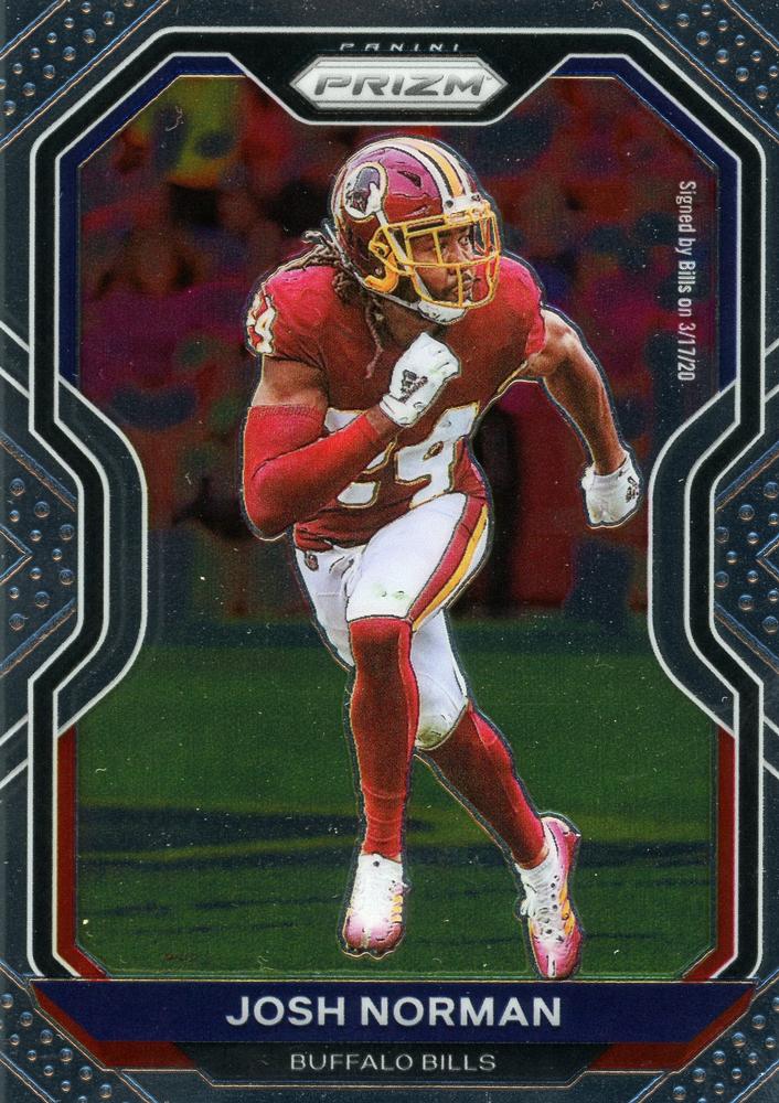 Josh Norman #8 Buffalo Bills | 2020 Panini Prizm | NFL Football