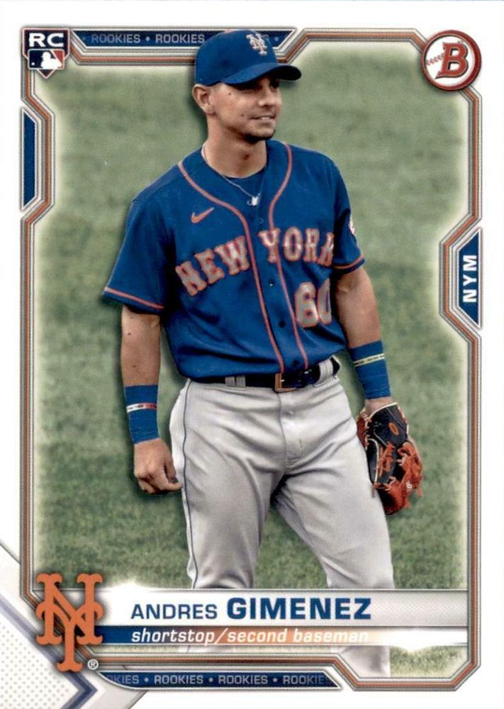 Andres Gimenez #8 New York Mets | 2021 Bowman