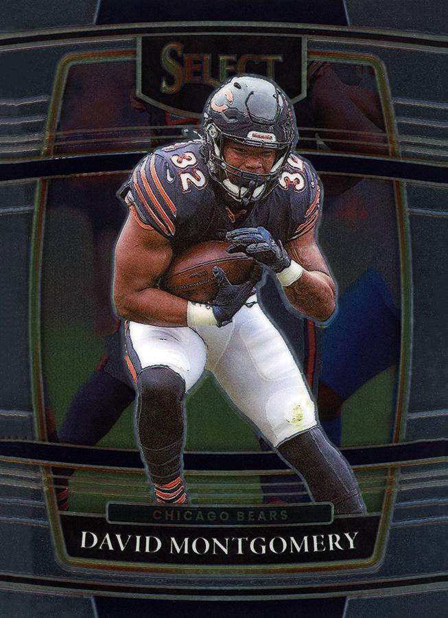 David Montgomery #8 Chicago Bears | 2021 Panini Select |  | NFL Football