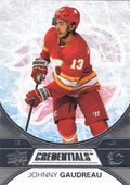 Johnny Gaudreau #8 Calgary Flames | 2021-22 Upper Deck Credentials