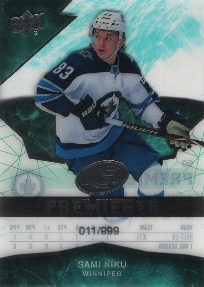 Sami Niku #90 Winnipeg Jets | 2018-19 Upper Deck Ice