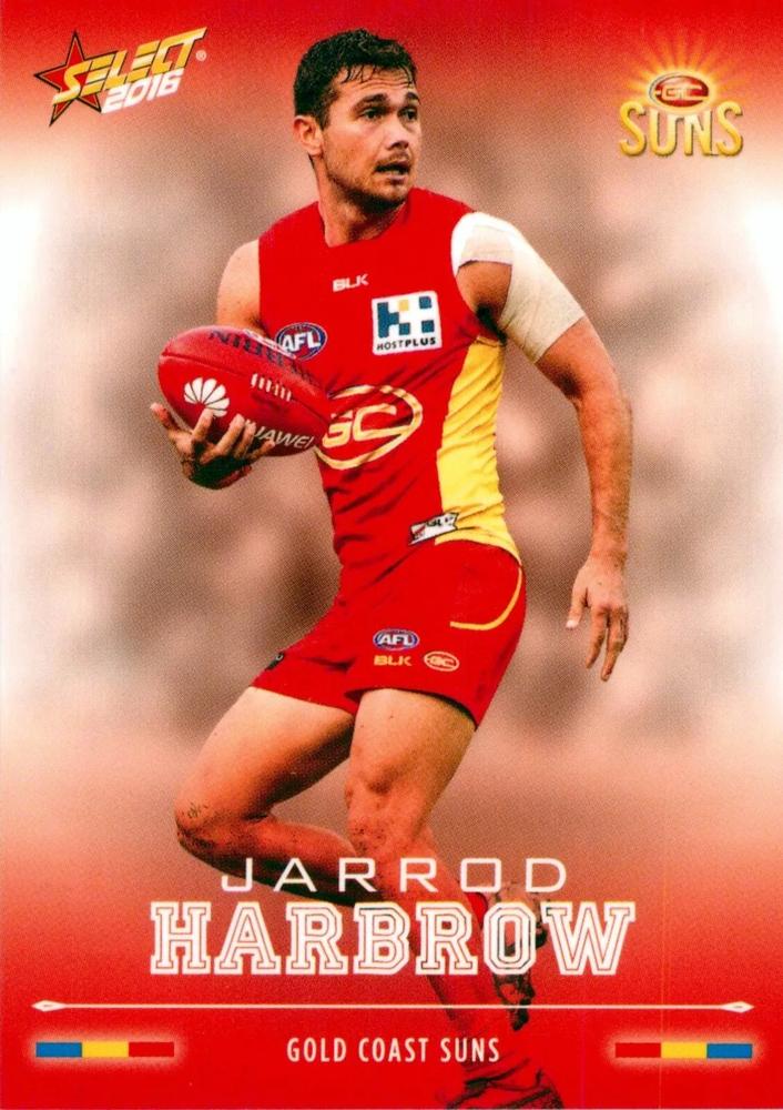 Jarrod Harbrow #90 Gold Coast Suns | 2016 Select AFL Footy Stars