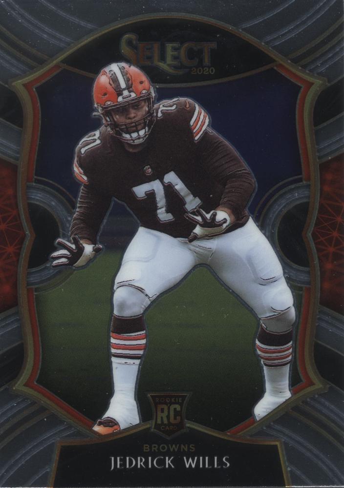 Jedrick Wills #90 Cleveland Browns | 2020 Panini Select |  | NFL Football