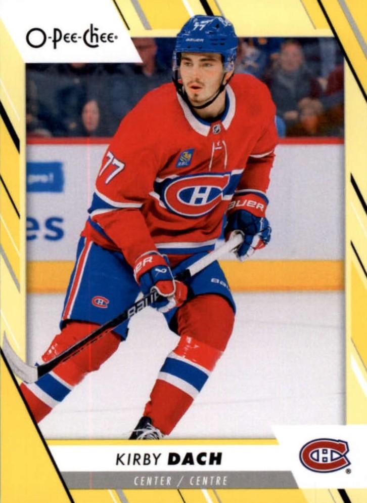 Kirby Dach #90 Montreal Canadiens | 2023-24 O-Pee-Chee Yellow Border