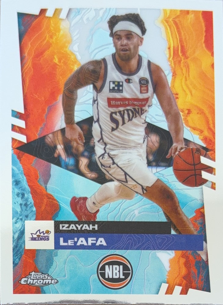Izayah Le'Afa #90 Sydney Kings | 2024-25 Topps Chrome NBL (front)