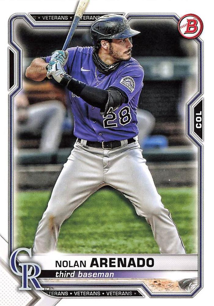 Nolan Arenado #91 Colorado Rockies | 2021 Bowman